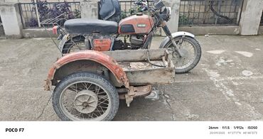 купить мопед в баку: Yan qoşqulu motosiklet - Model: köhnə sovet tipli 2T motosiklet, yan