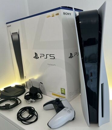 PS5 (Sony PlayStation 5): Игровая приставка Sony PlayStation 5 • 2 оригинальных джойстика • 2