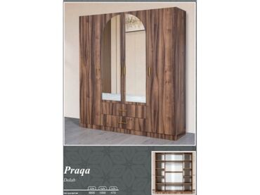 подвесные шкафы в спальню: Новый, 4 двери, Распашной, Прямой шкаф, Турция