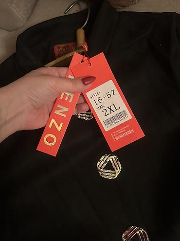 Üst geyimi: Qadın şıq pencək – KENZO Paris - Rəng: qara - Model: düz kəsim, qısa — 3