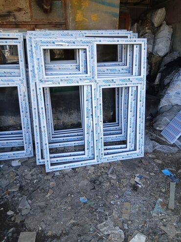 pencerler: Yeni İki qat şüşə paketi Plastik pəncərə, Еni: 1 sm, Uzunluğu: 1 sm