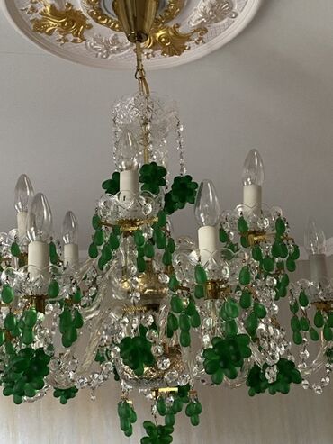 Tekstil: Çılçıraq, 10 və daha çox lampa, Xrustal