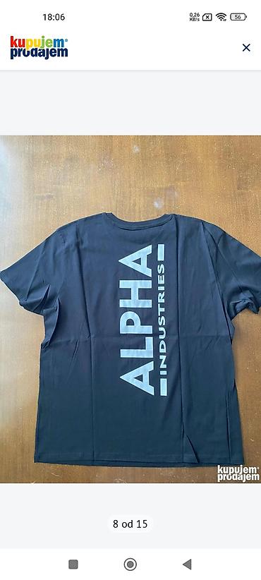 Majice: Muške majice Alpha Industries – kratki rukav - Originalni Alpha — 8