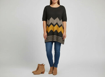 bluzka body plus size: Tunika damska, rozmiar XL