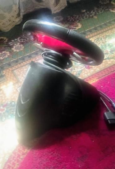 direksiyon oyun seti: Oyun sükanı – PlayStation üçün - Qırmızı-qara rəngli, süet tutacaqlı — 5