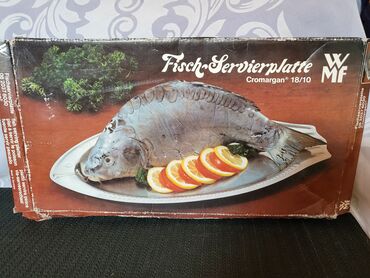 Ostalo posuđe: Oval nov,vintaz za ribu 18/10 oznaka.WMF Cromargan Nemacka. Nov — 15