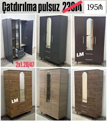 Dolablar: Yüksək keyfiyyət və səmərəli qiymət yalnız ÜÇ GÜN🥳 Üç qapılı