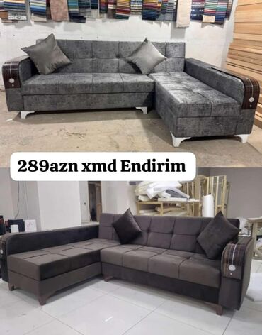Sifarişlə divanlar: Künc divan, Qonaq otağı üçün, Parça, Bazalı, Açılan — 1