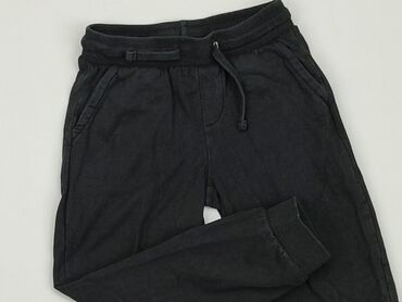 białe spodnie czarna koszula: Sweatpants, Little kids, 5-6 years, 110/116, condition - Good
