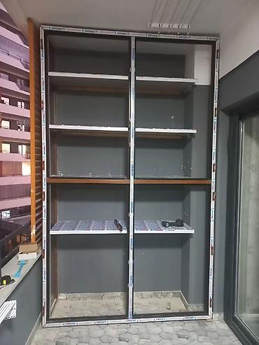 Sifarişlə dolablar: Düz dolab, Eyvan üçün, Açılan, Quraşdırıla bilən, 4 qapılı — 6