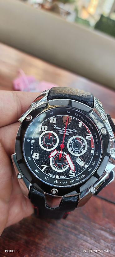 crystal: Tonino Lamborghini kişi qol saatı - Model: RH7C060 (arka qapaqda qeyd — 1