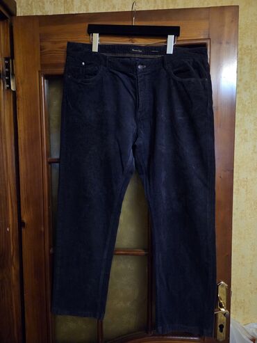 Şalvarlar: Klassik Şalvar, Massimo Dutti, rəng - Qara — 1