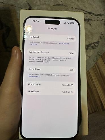 ref iphone satisi: IPhone 15 Pro Max, 256 GB, Gümüşü, Face ID — 4