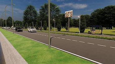 Фасадные 3D панели: Архитектурная 3D-визуализация уличной инфраструктуры Профессиональные — 14