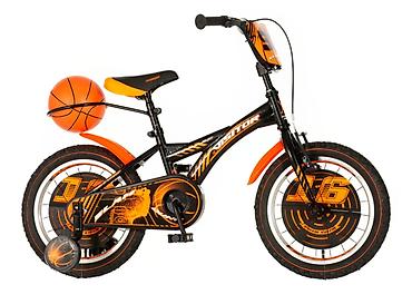 modne patike: Bicikl kids Visitor Basket 16" – crno/narandžasti, polu mat Opis: - — 2