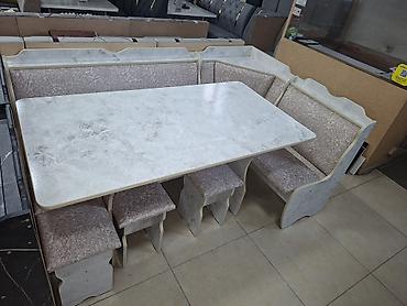 silver kitchen: Кухонный мягкий уголок, Новый, ЛДСП, цвет - Серый — 1