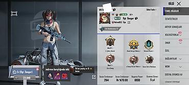 PUBG Mobile oyun hesabı – zəngin kolleksiya və yüksək nailiyyətlər -