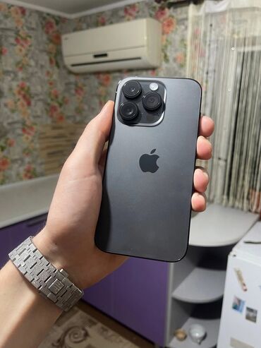 айфон 14 512: IPhone 14 Pro, Колдонулган, 512 ГБ, Black Titanium, 75 %