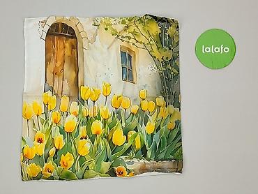 бу товары: Apaszka/szaliczek unisex z nadrukiem akwarelowym – żółte tulipany — 2