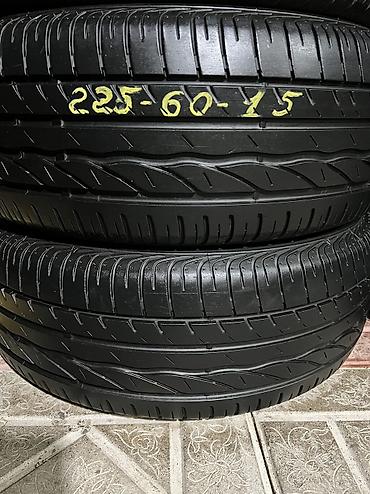 15 ключ: Шины 225 / 60 / R 15, Лето, Б/у, Пара, Германия, Bridgestone — 1