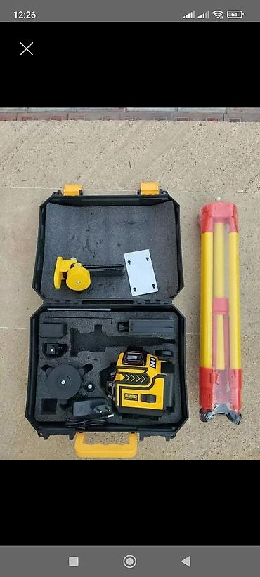 alcıpan: Dreləvayt (DeWalt üslubunda) 3D xəttli lazer səviyyə dəsti Komplekt — 1