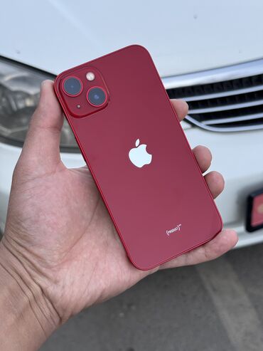 5 айфон: IPhone 13, Колдонулган, 256 ГБ, Кызыл, Коргоочу айнек, 92 %