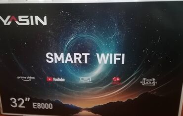 телевизор с wifi: YASIN LED TV 32E8000 32" HD 1366x768,450 cd/m2 Smart 1000000:1 6ms