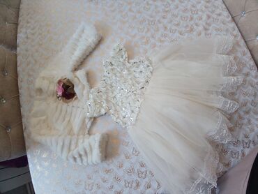 ziyafet donu: Детское платье AWI, цвет - Белый
