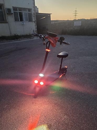 Elektrik nəqliyyatı: Elektrik skuter – rahat oturacaqlı, güclü işıqlandırmalı, geniş — 5