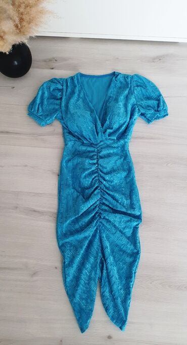 haljina s perjem: S (EU 36), Kratkih rukava