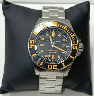 Qol saatları: İşlənmiş, Qol saatı, Bernhard Mayer, rəng - Gümüşü — 4