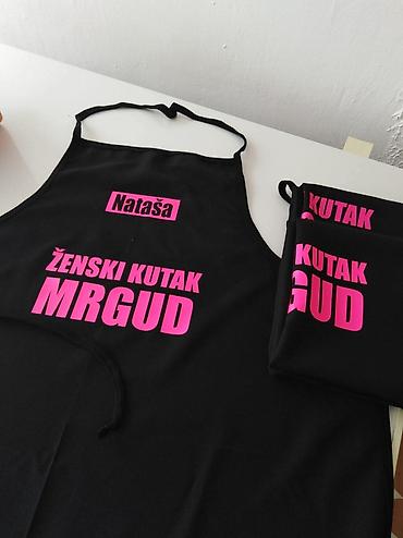 Kuhinjski tekstil: Kecelje stampa po zelji. Materijal pogodan za štampu,lagan i prijatan — 23