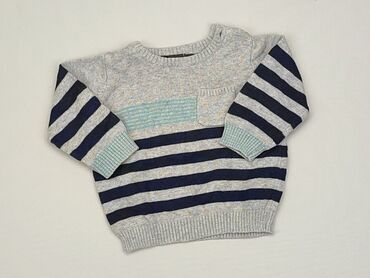 sweterek z serduszkiem: Sweter, 0-3 m, 56-62 cm, stan - Bardzo dobry