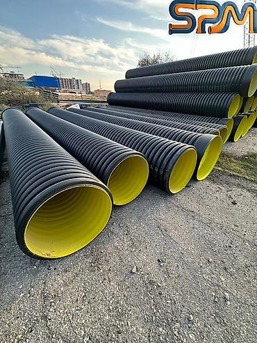 turk samavarı: Kanalizasiya borusu, Qofralı, Plastik, 500 mm, Yeni — 1