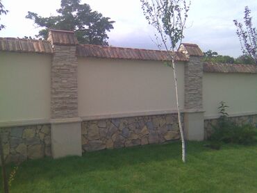 Fasad işləri: Shalale,cay,gol,ere dosheme,xasarlara ve evin fasadina tebii ve tokme — 29