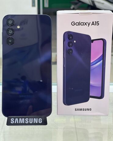 Samsung: Samsung Galaxy A15, 128 ГБ, цвет - Черный, Гарантия, Отпечаток пальца, Две SIM карты