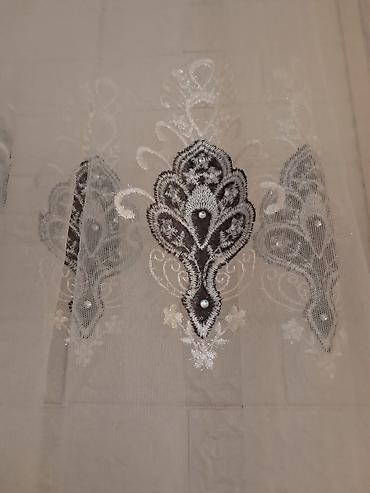 vilur perdeler: Yeni, Vilyur Tül, rəng - Ağ — 6