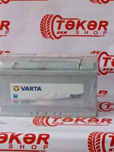 islenmis akumulator satisi: Varta, 100 ah, Orijinal, Almaniya, Yeni