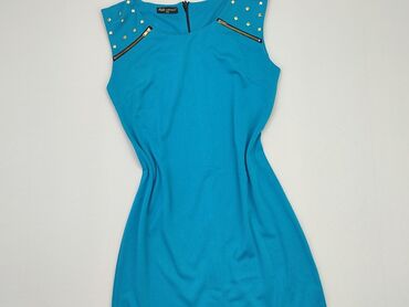 błękitne sukienki damskie: Dress, 2XL (EU 44), condition - Good
