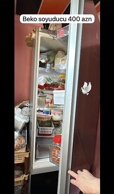 qapı kalonkası: İşlənmiş 2 qapılı Beko Soyuducu Satılır, rəng - Gümüşü — 1