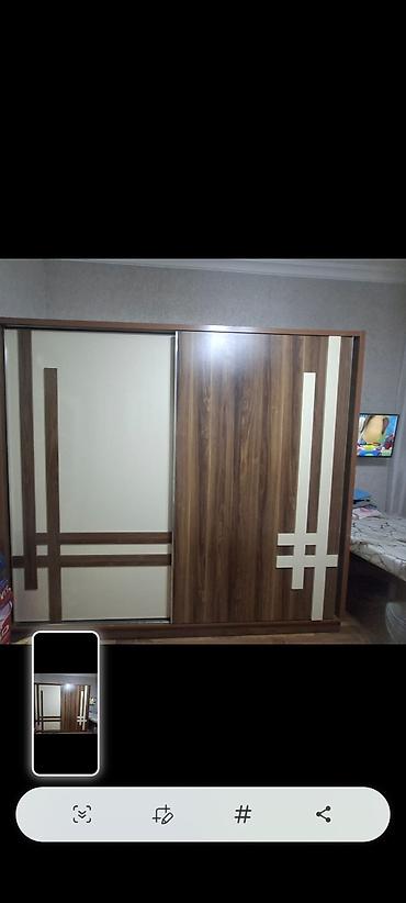 İKİ GAPİLİ SKAF TEZE SUPER VEZİYYETDE. ÖLCÜLER EN 2.50. HÜNDÜRLÜK. 2