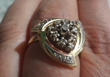 кольцо золото ссср: Золотое кольцо с бриллиантами 750 проба(СССР)
