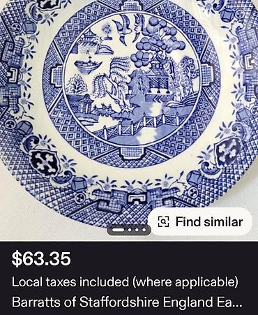 Kuhinjski setovi: Tanjiri engleski 1950 do 1970god.Barratts Staffordshire. Engleski — 5