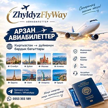 ZhldyzFlyWay — авиабилеты - Дешевые авиабилеты из Кыргызстана по всем