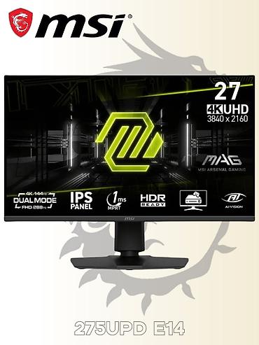 монитор 27 дюймов изогнутый: Монитор, MSI, Новый, LCD, 26" - 27" — 1