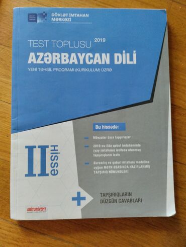 test toplusu azerbaycan dili 1 ci hisse cavablari: İkinci əl(içi səliqəlidir), Azərbaycan dili 2ci hissə toplu
