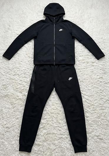 white tech fleece: NIKE muska trenerka L — 1