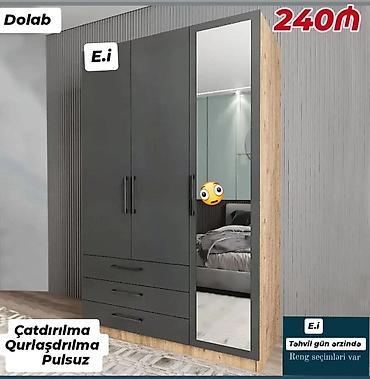 paltar dolablar: Mebel dəstləri – şkaf və komod modelləri 1) İdeal 3 qapılı dolab - — 2