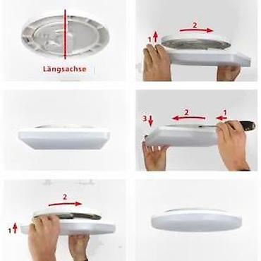 Rasveta: LED plafonska/zidna svetiljka e2 elektro – white² Q - Snaga: 24 W - — 15