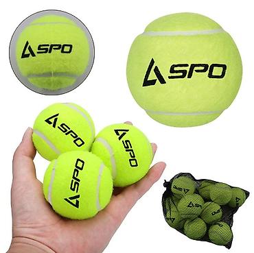 Спорт и отдых: №: 12702 Məhsulun adı: Tennis üçün top dəsti Aspo, sarı, 12 əd Brend — 1